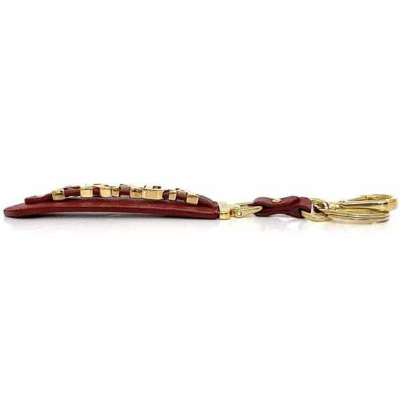 Prada Key Ring Red Saffiano 1PP067 Leather GP PRADA Holder Bag Charm Women's ... - Picture 4 of 10